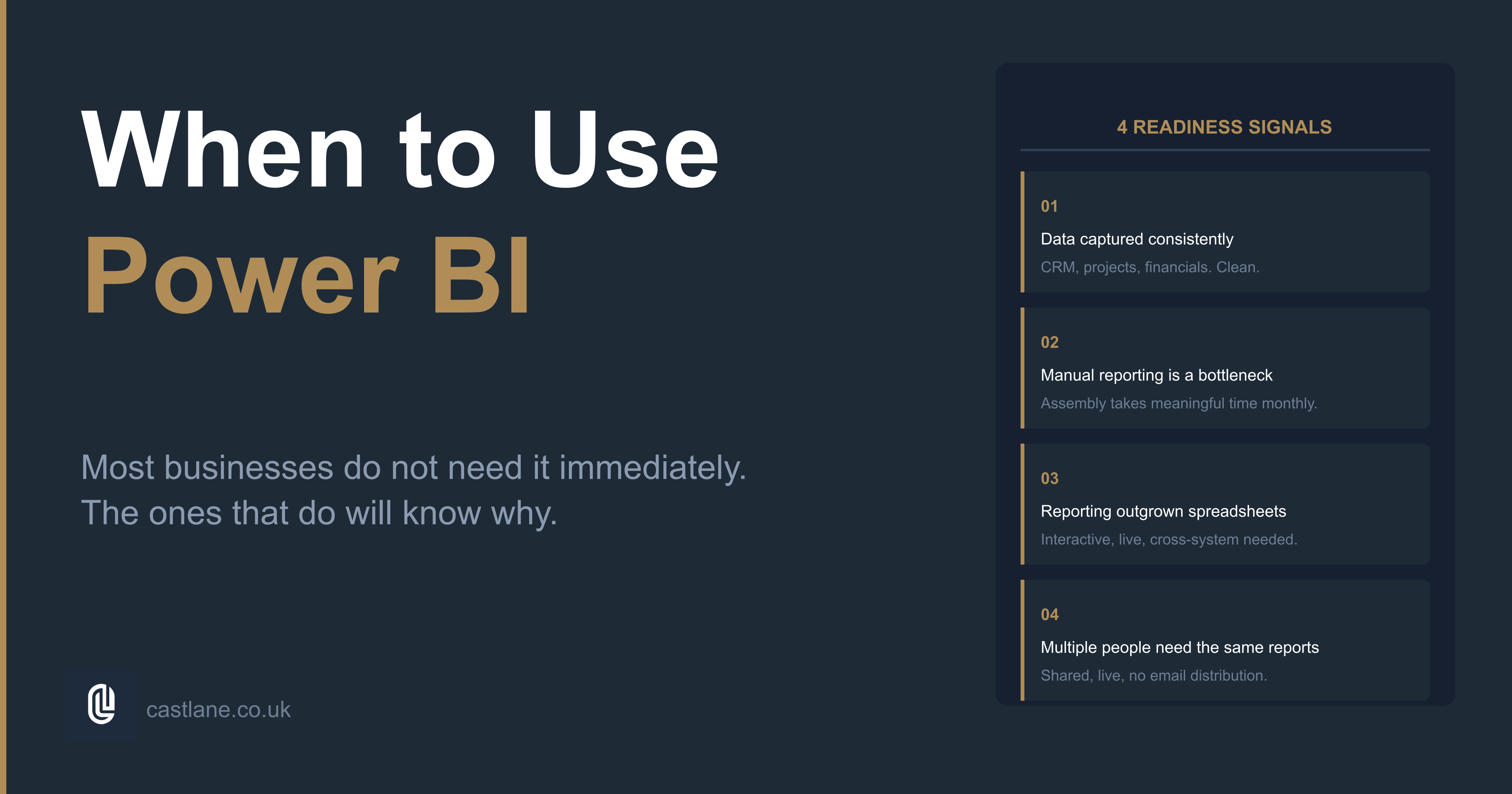 When to Use Power BI