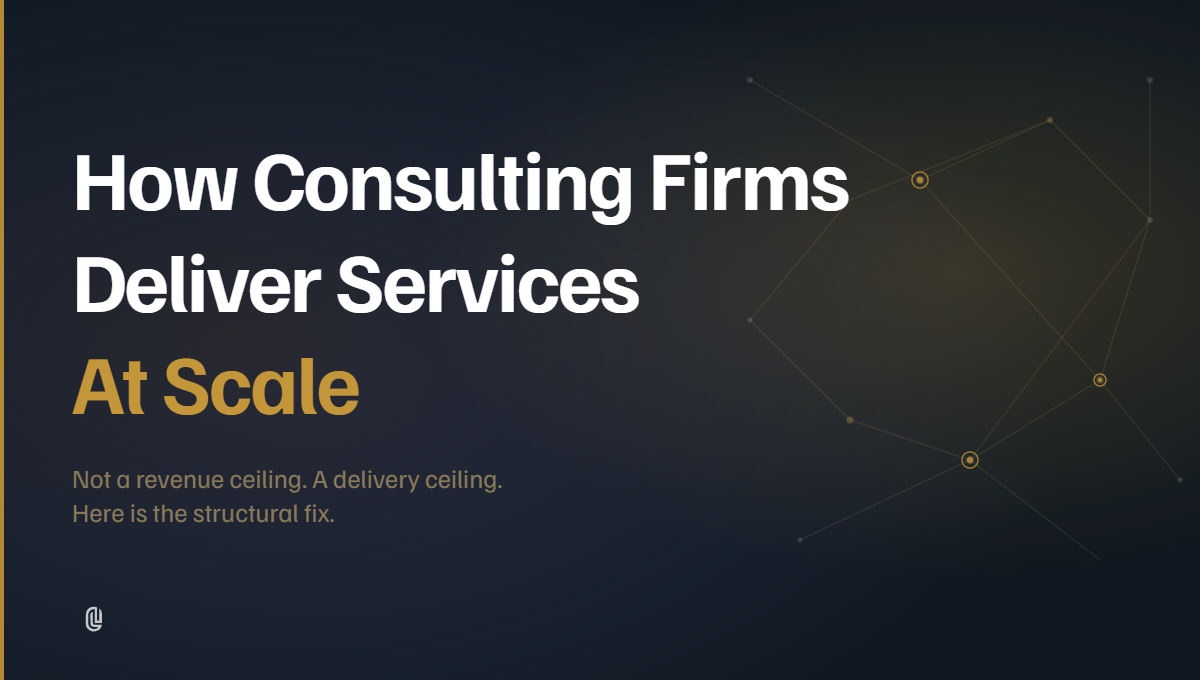 How Consulting Firms Deliver Services at Scale