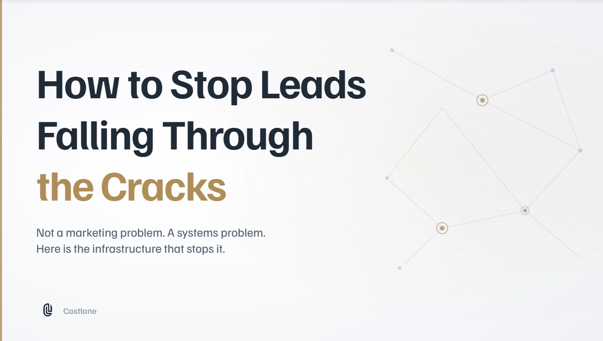 How to Stop Leads Falling Through the Cracks